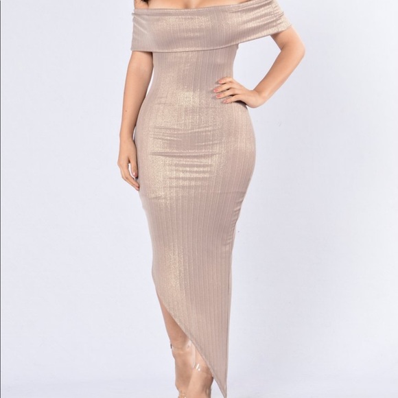 Lavish Lover Dress - Champagne - Picture 1 of 3